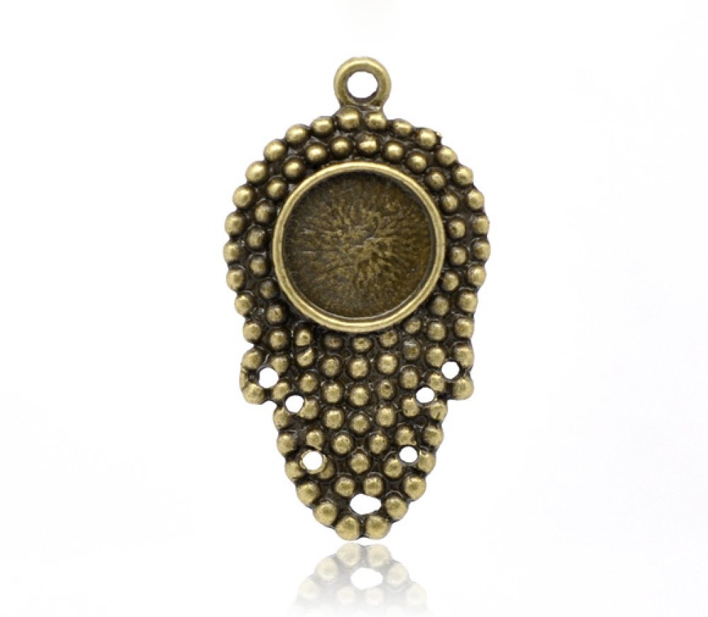 1 cabochonholder 12 mm N°09 Bronse