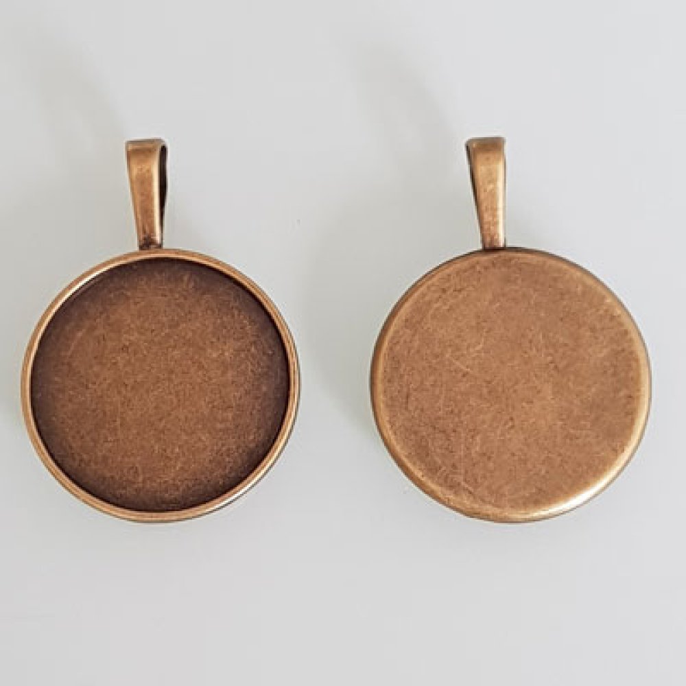 1 cabochonholder 25 mm N°01 Bronse