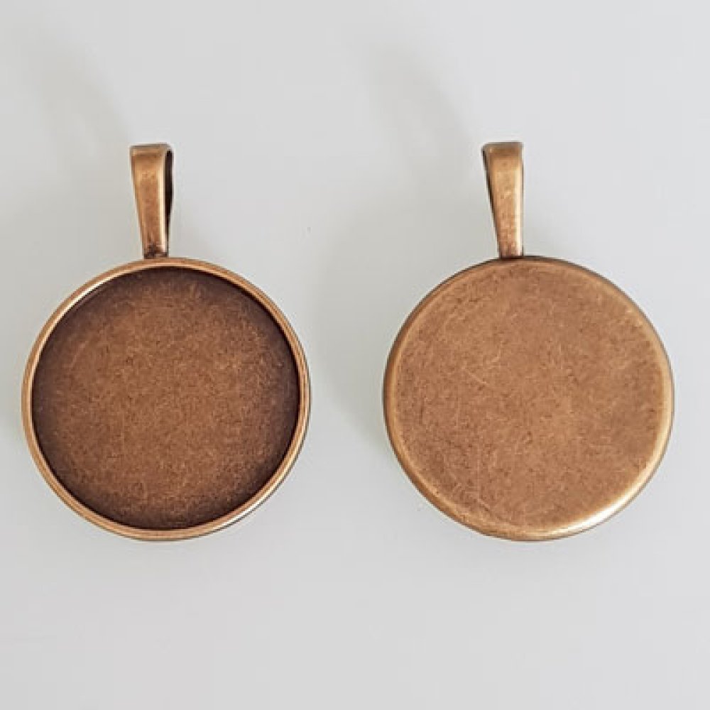 1 cabochonholder 25 mm N°01 Bronse