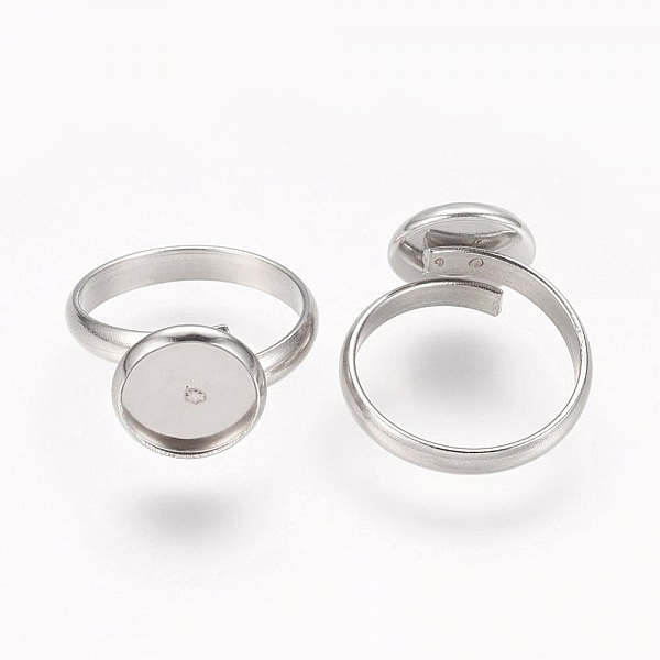 1 support cabochon bague de 16 mm Argent N&deg;05