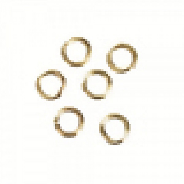 20 &aring;pne koblingsringer 04 mm gull