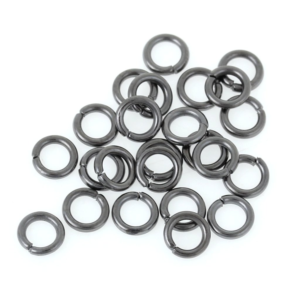 20 Åpne koblingsringer 07 mm Svart