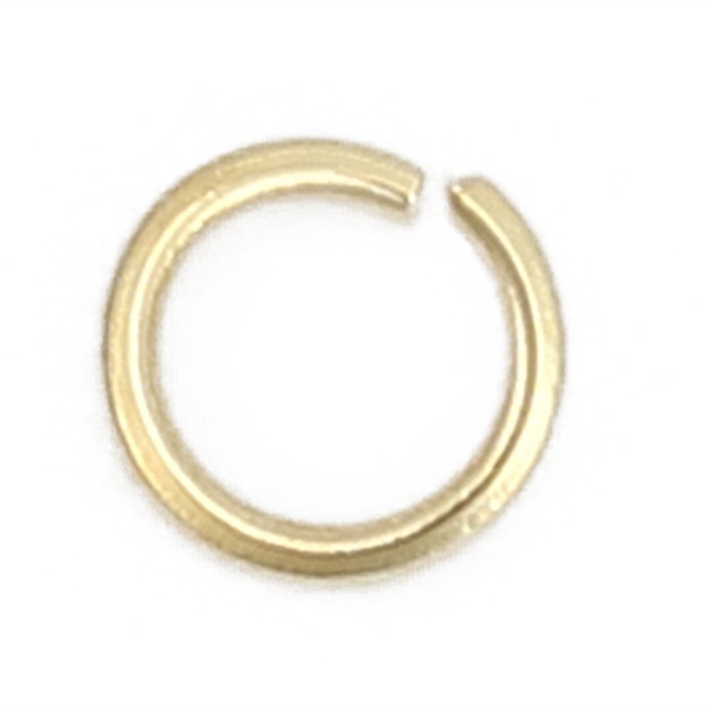 20 Åpne koblingsringer 03 mm Rustfritt stål gullbelagt
