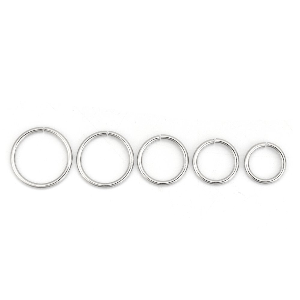 20 Åpne koblingsringer 12 mm rustfritt