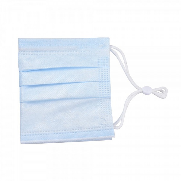 20 hvite elastiske ledningsb&aring;nd med justerbar spenne for maske.