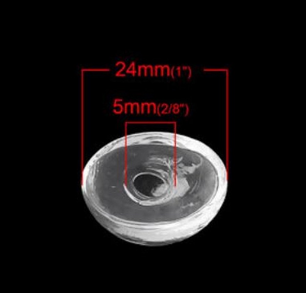 20 Boules en verre Ovale &agrave; remplir