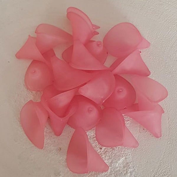 20 M&oslash;rk rosa Arum blomster Liten