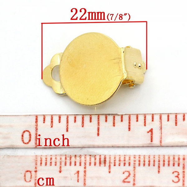 20 &Oslash;redobber Stativ Clips Plateau 15 mm Gull