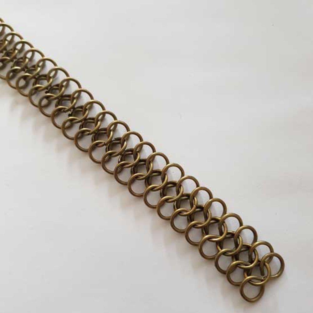 20 cm kjedeform 8 ledd farge Bronse
