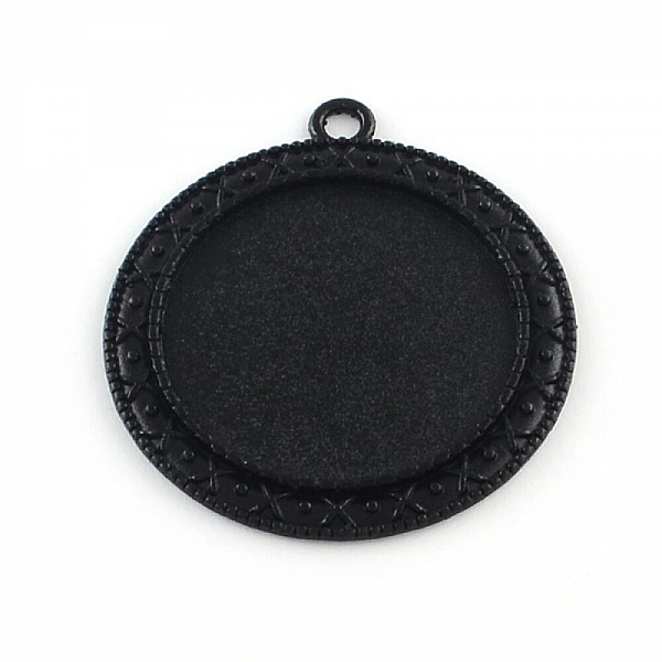 20 x 30mm sorte cabochonholdere, cabochon anheng 06NR
