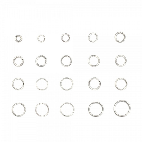 2 &aring;pne koblingsringer 09 mm rustfritt