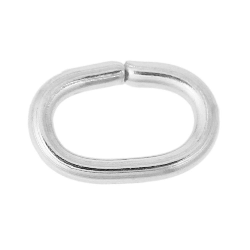 2 Åpne ovale skjøteringer 07 X 5 mm Rustfritt stål