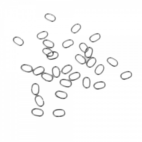 2 &Aring;pne ovale skj&oslash;teringer 07 X 5 mm Rustfritt st&aring;l