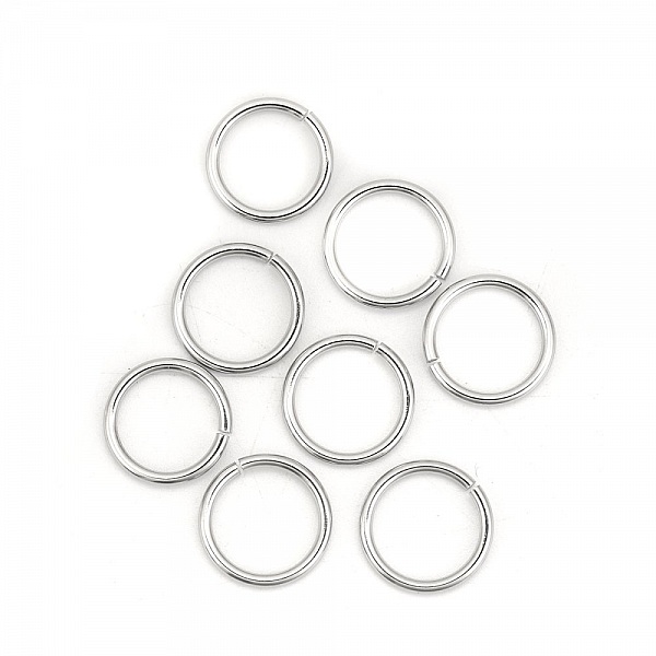 2 &aring;pne koblingsringer 13 mm rustfritt