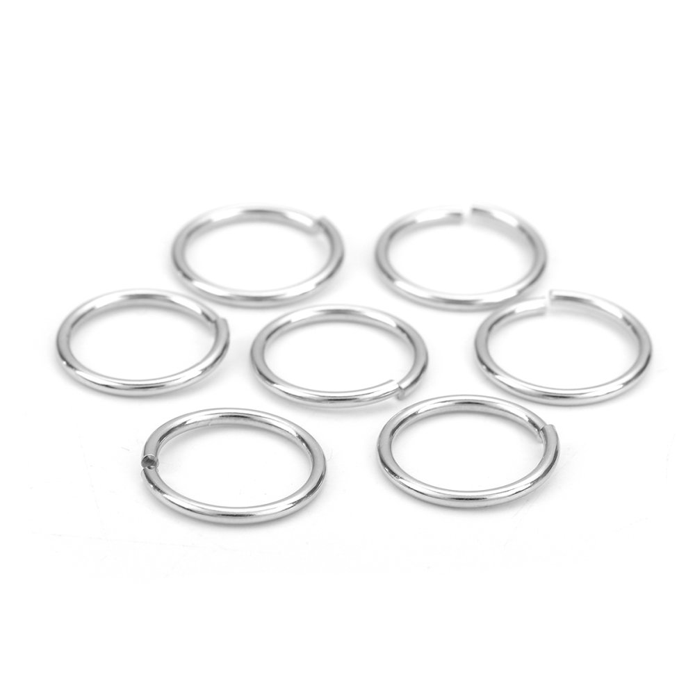 2 åpne koblingsringer 15 mm rustfritt