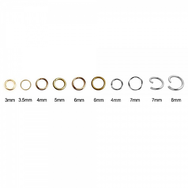 2 &aring;pne koblingsringer 08 mm rustfritt