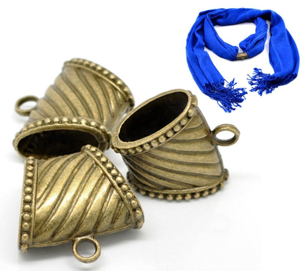 3 skjerfsløyfer N°17 Bronse