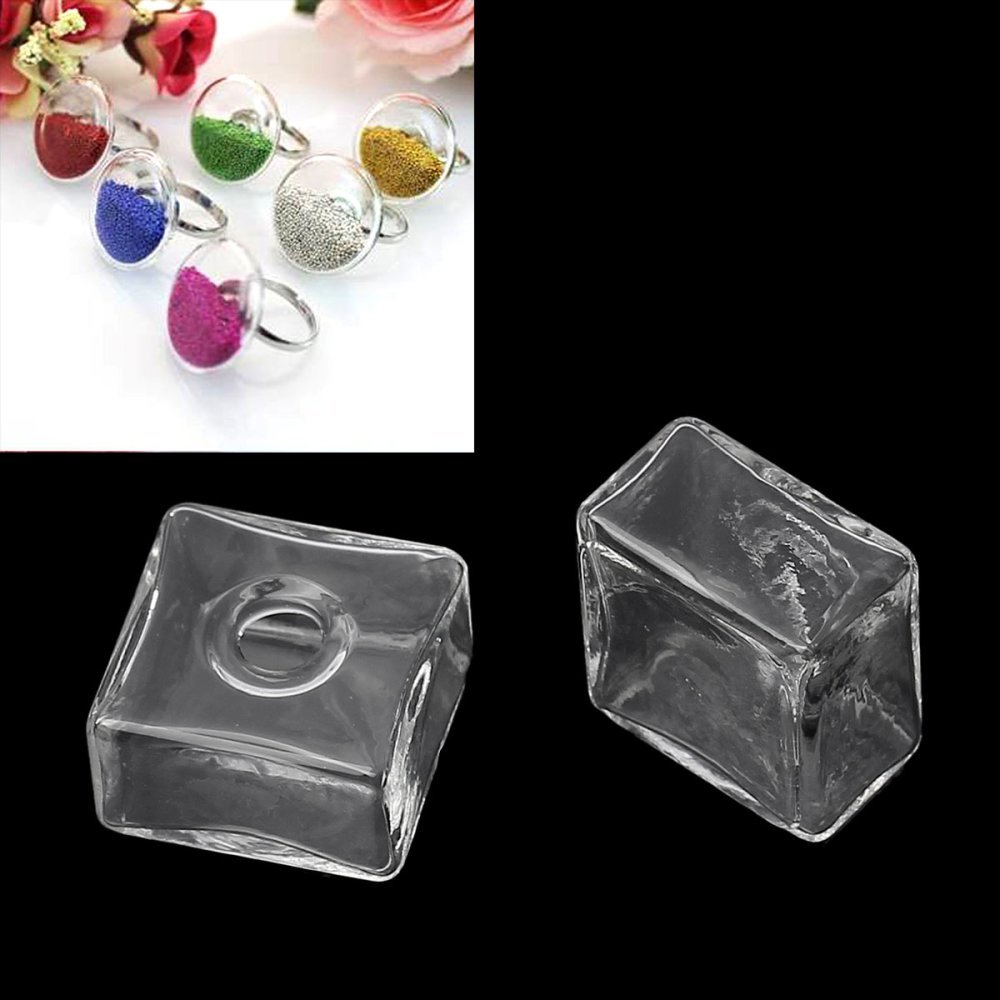 5 glasskuler Square 20 mm for å fylle