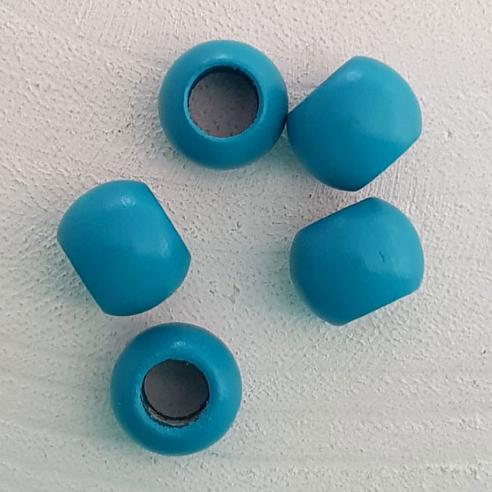 5 Treperler Rund 14/11 mm Turkis