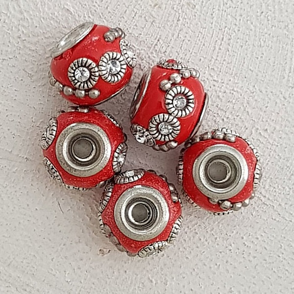 5 runde perler 12/10 mm N&deg;04