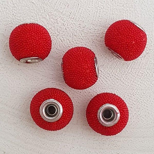 5 runde perler 14/12 mm N&deg;01