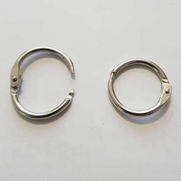 Anneau de reliure rond argent 44 mm