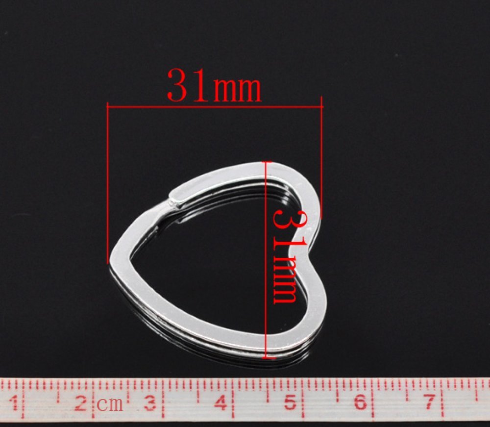 Hjerteformet nøkkelring 31 x 31 mm