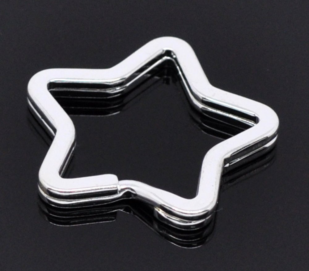 Stjerneformet nøkkelring 34 x 33 mm