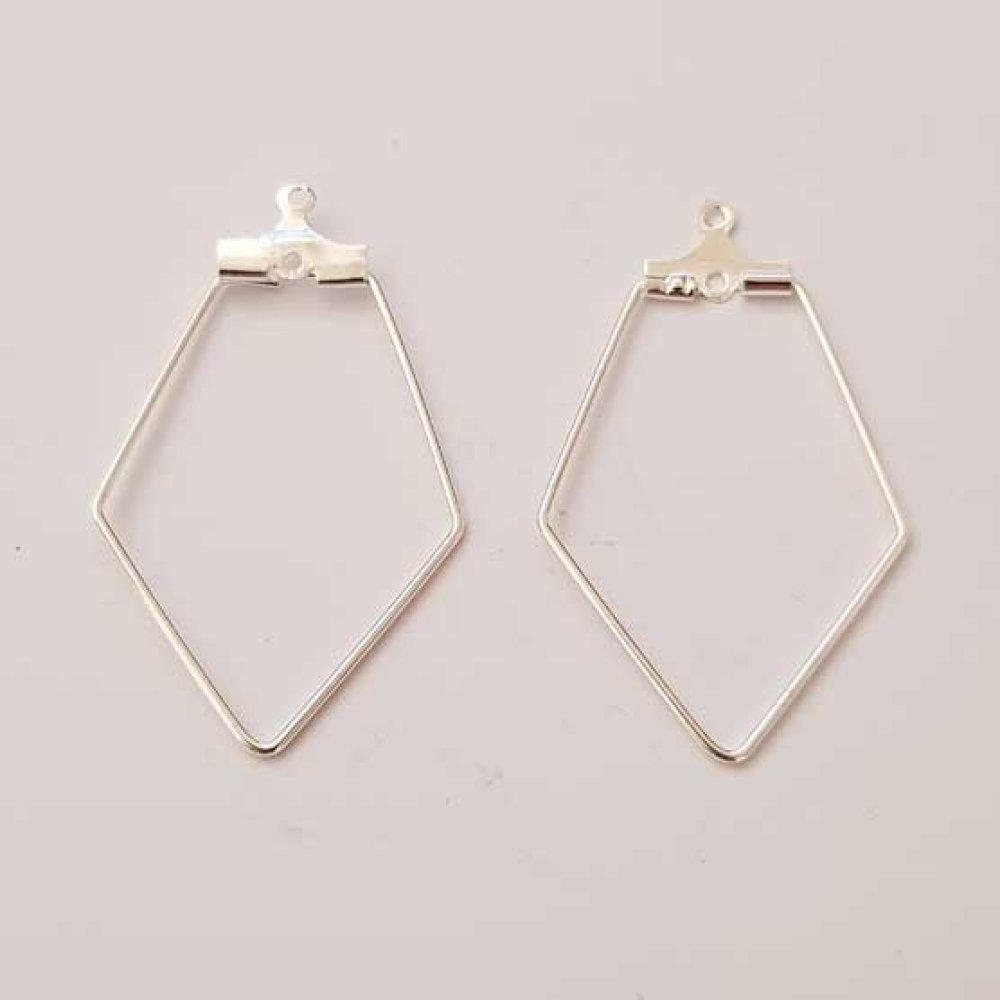 Diamond Primer Silver Earring Holder N°01 x 1 stk.