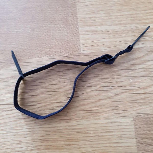 Elastisk stropp 10 Justerbare maskeforlengelser &oslash;rekrok Svart maskeforlengelse