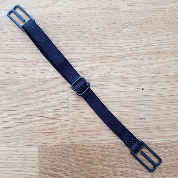 Elastisk stropp 10 Justerbare maskeforlengelser &oslash;rekrok Svart maskeforlengelse