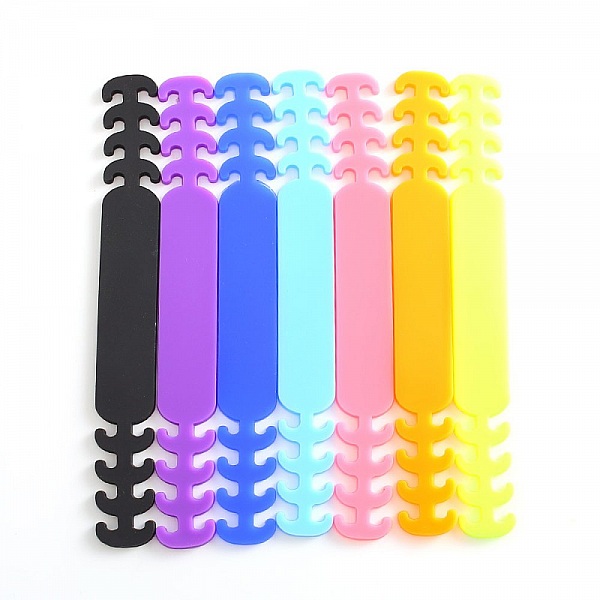 Elastisk stropp 5 Justerbare &oslash;rebeskyttere for maske Gul