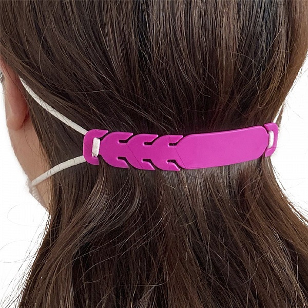 Elastisk stropp Justerbar &oslash;rebeskytter for maske N&deg;02 Fushia