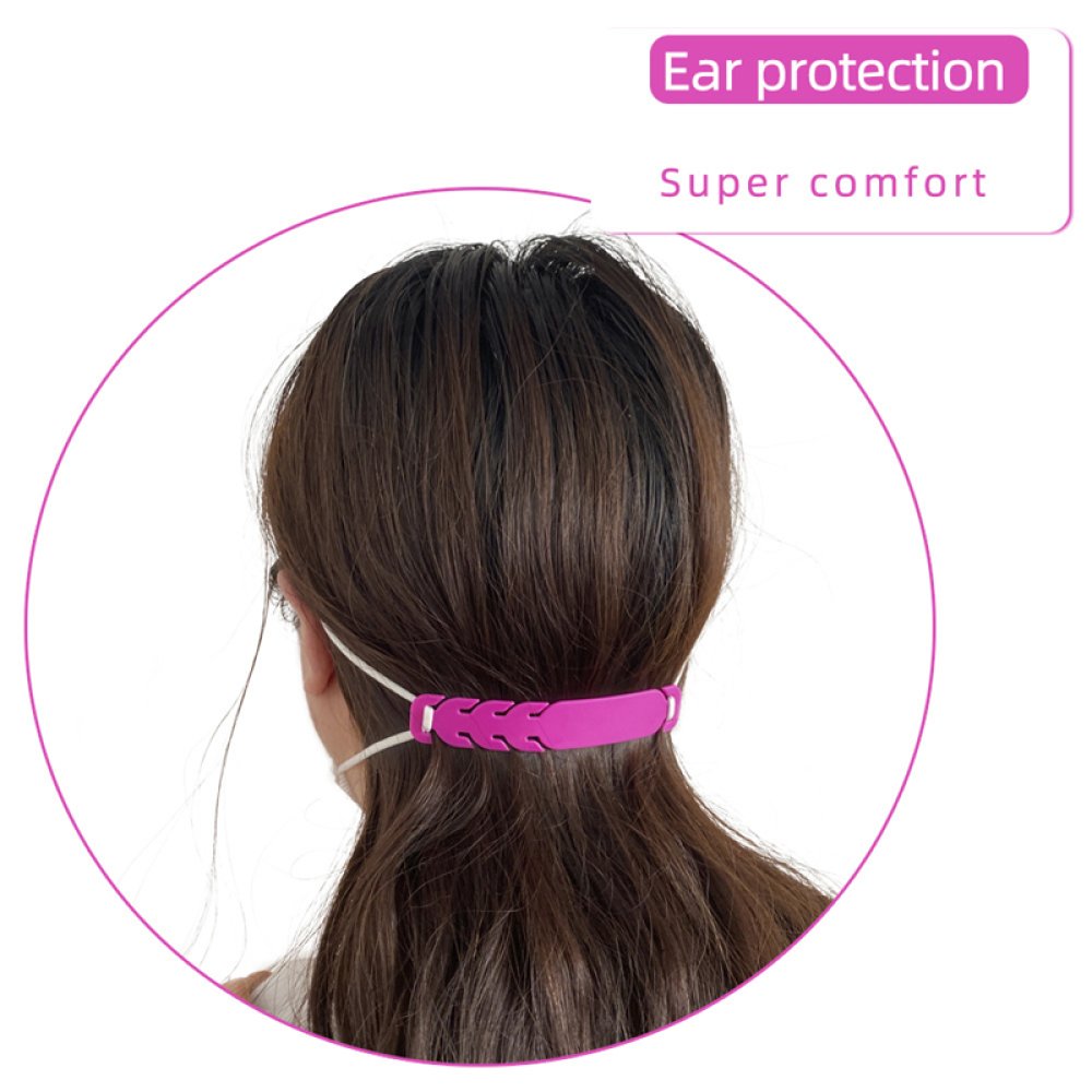 Elastisk stropp Justerbar ørebeskytter for maske N°02 Fushia