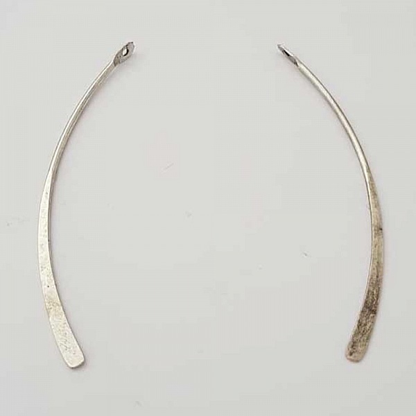 Stang buet metallstang S&oslash;lv 1 ring N&deg;01 S&oslash;lv