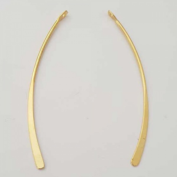 Bar Buet metallstang S&oslash;lv 1 ring N&deg;01 Gull