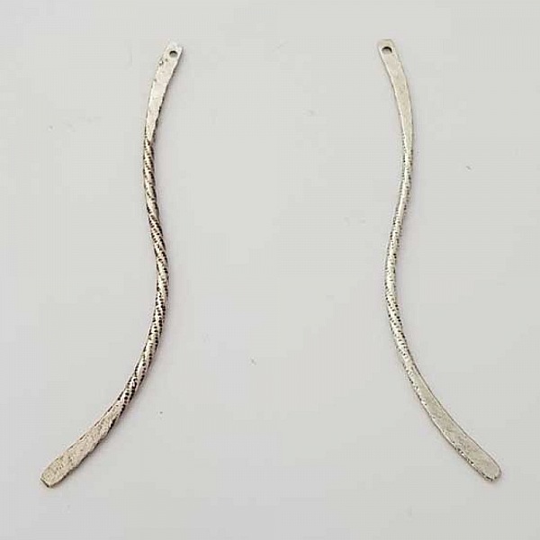 Bar Buet metallstang S&oslash;lv 1 ring N&deg;02 S&oslash;lv