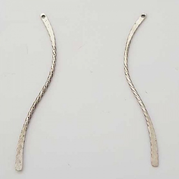 Bar Buet Metallstang S&oslash;lv 1 ring N&deg;03 S&oslash;lv