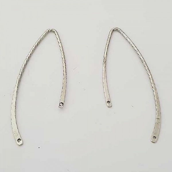 Bar Buet Metallstang S&oslash;lv 2 Ringer N&deg;04 S&oslash;lv