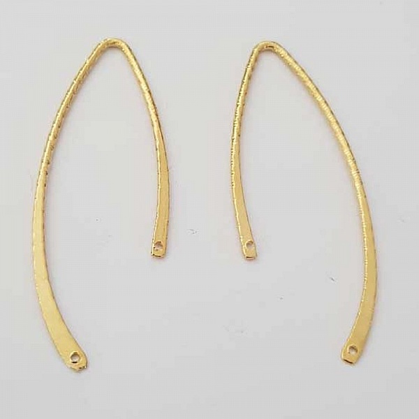 Bar Buet Metallstang S&oslash;lvfarget 2 Ringer N&deg;04 Gull