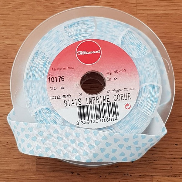 Bias Fancy hjerte alt tekstil 1 Meter krage 02