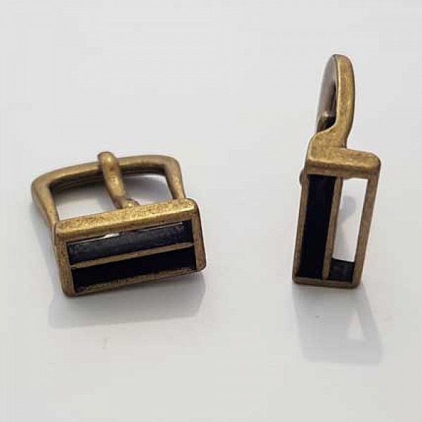 Boucle de ceinture Bronze en Zamac N&deg;22 16mm