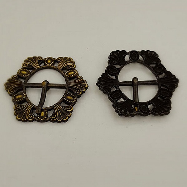 Boucle de ceinture Vieux Laiton en Zamac N&deg;05