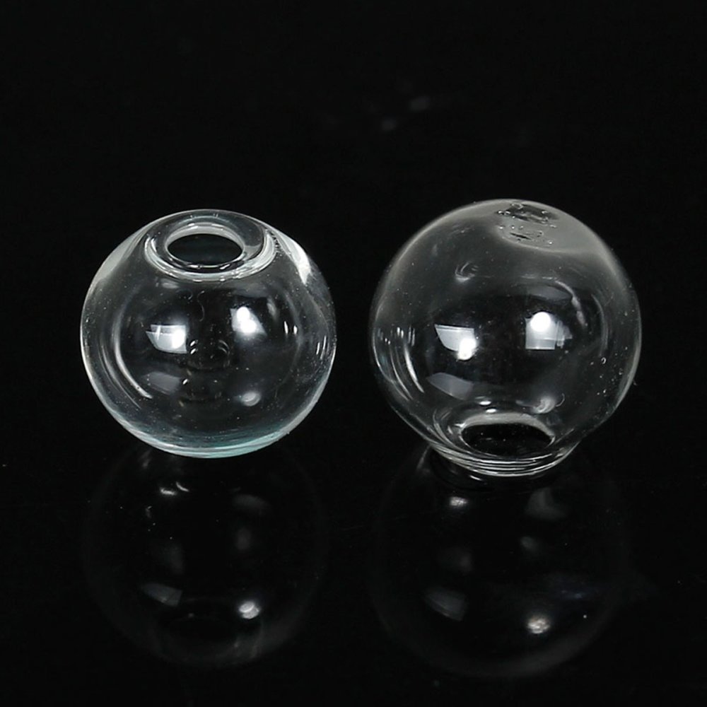 Glasskuler runde 10mm 20 stykker å fylle