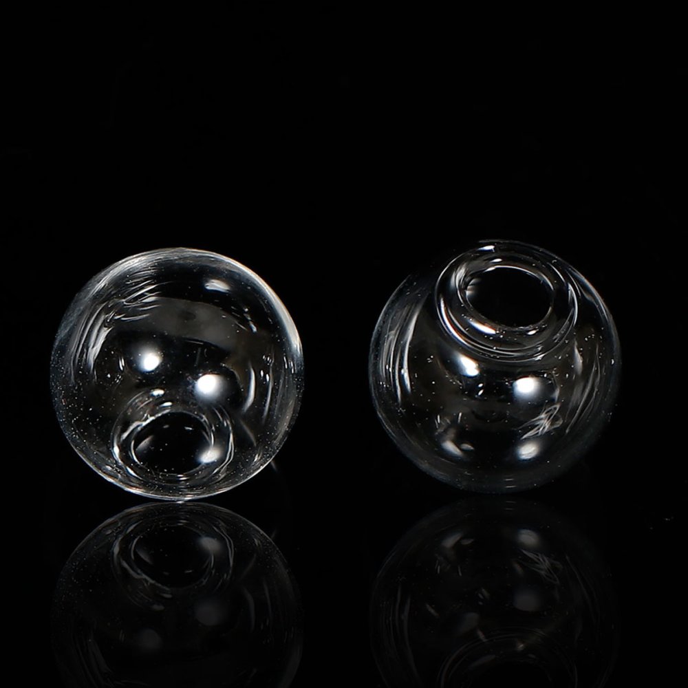Glasskuler runde 12mm 20 stykker å fylle