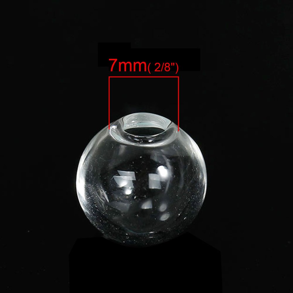 Glasskuler runde 14mm 20 stykker å fylle