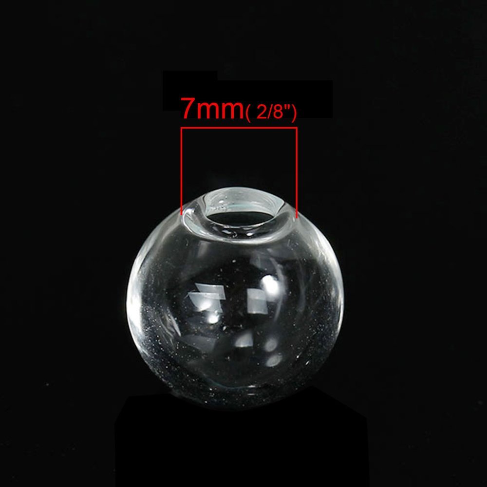 Glasskuler runde 14mm 20 stykker å fylle