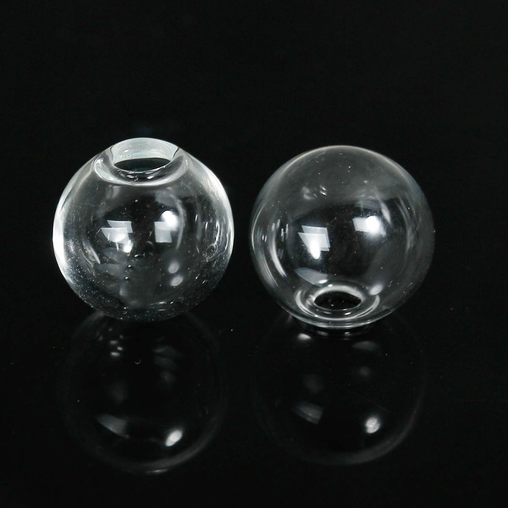 Glasskuler runde 14mm 20 stykker å fylle