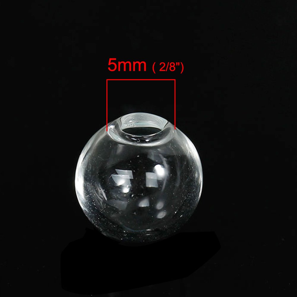 Glasskuler runde 18mm 20 stykker å fylle