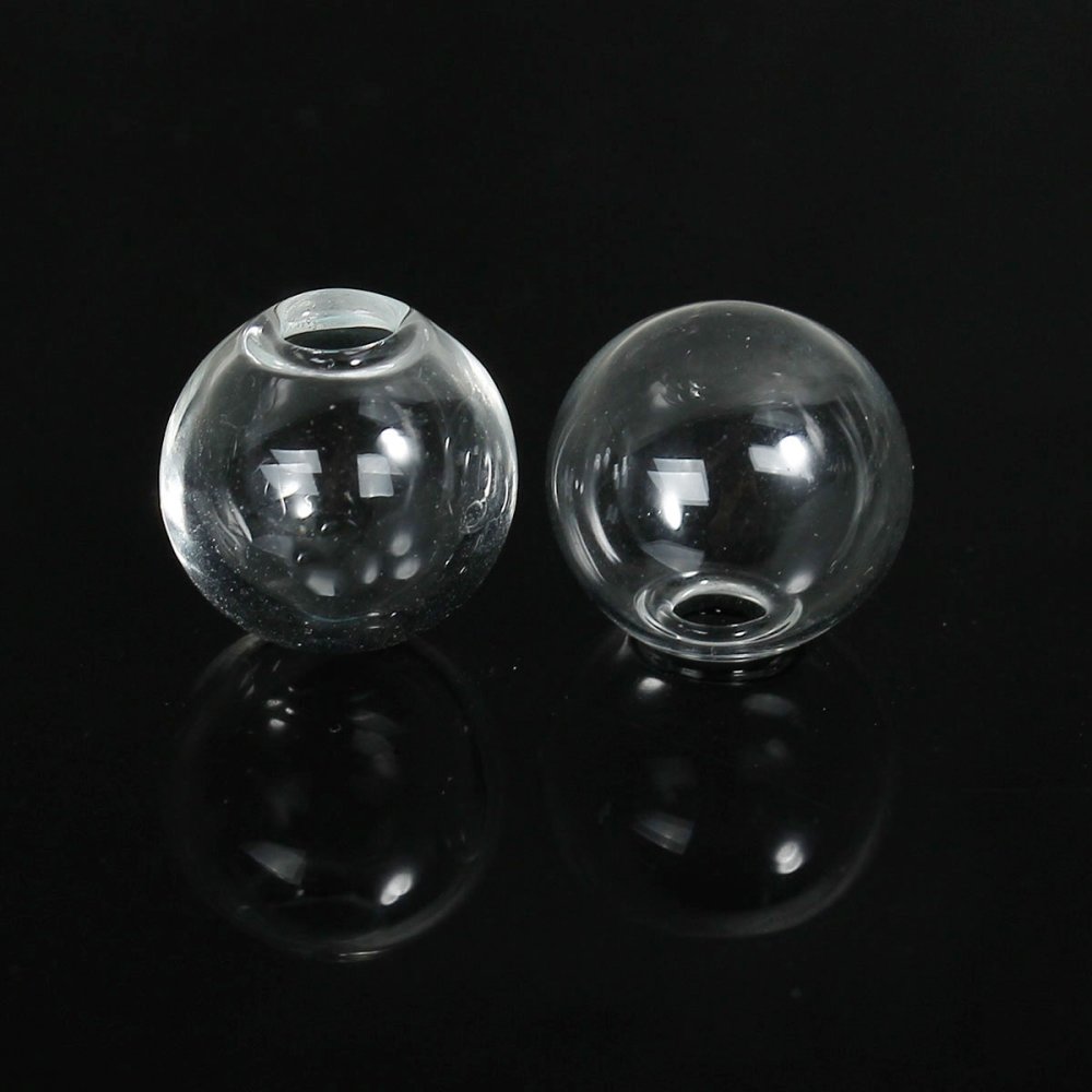 Glasskuler runde 18mm 20 stykker å fylle